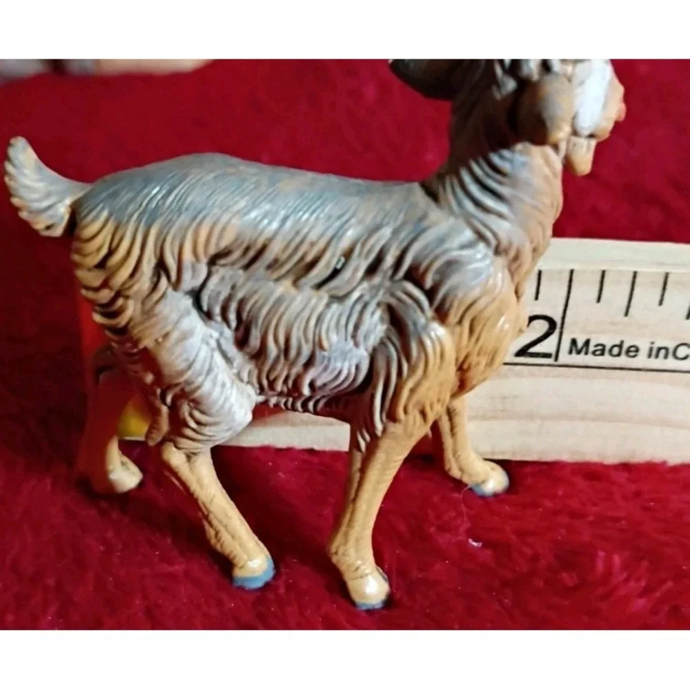 Vintage Fontanini Depose Italy Nativity Goat Figurine Polymer Animal 2.5 Inch